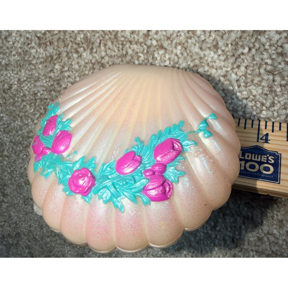 Vintage 90's Kenner Fairy Winkles Sweet Dreams Seashell Compact 5 Mini Figures - Picture 2 of 8